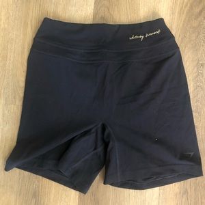 Whitney Simmons gym shark shorts